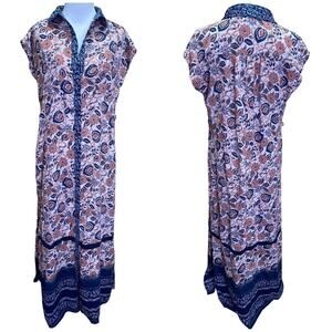 Mimi Chica Maxi Button Dress Size Small